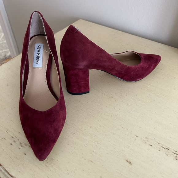 Steve Madden Savy Pointed Toe Block Heel Pump 6.5 NWT No Box - Picture 3 of 4